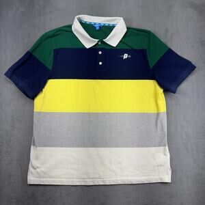 Prince Pickleball Polo Shirt Men's XL Colorblock Short Sleeve Cotton Classic